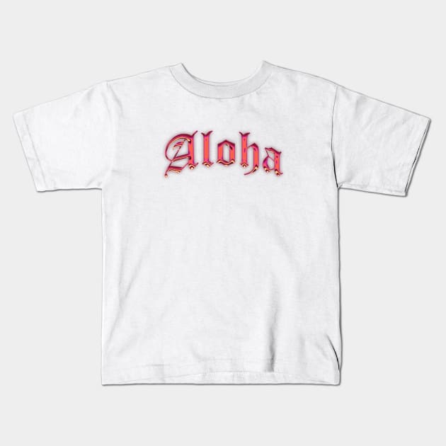 Aloha Kids T-Shirt by DragonDream